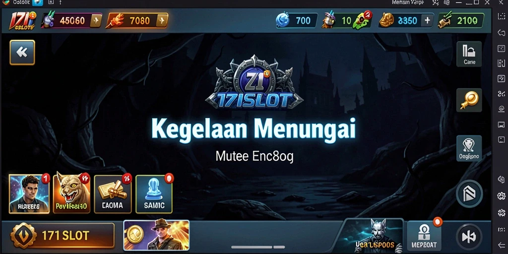 Screenshot gameplay <strong>171SLOT</strong> yang menampilkan suasana horor yang menakutkan.