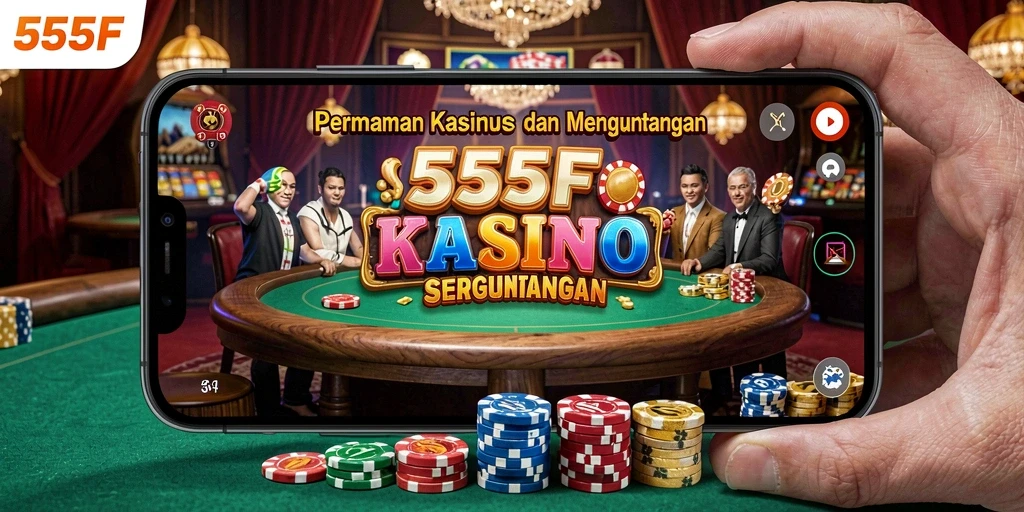 Tampilan gameplay menarik dari 555F dalam suasana Kasino.