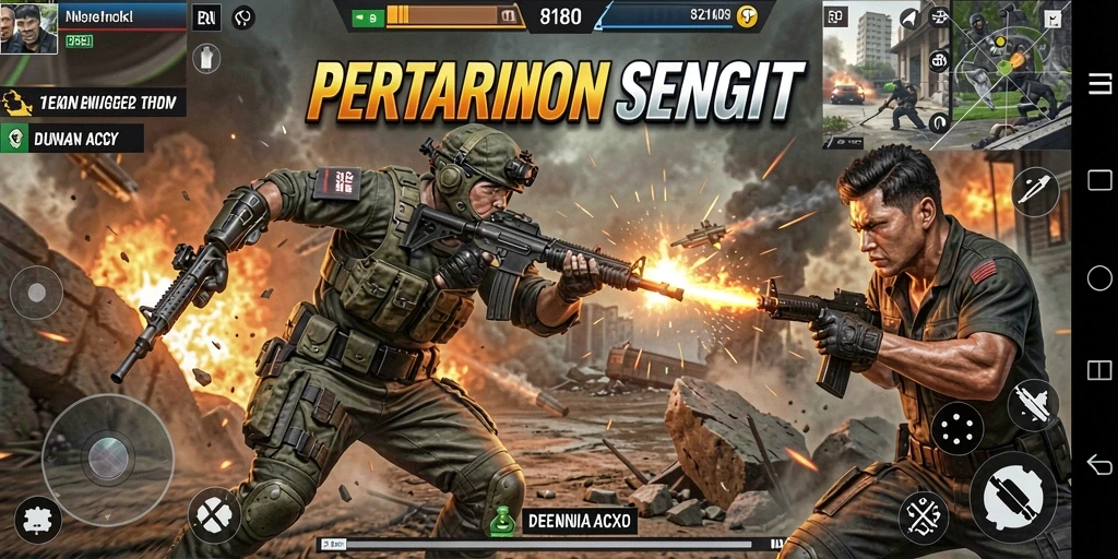 Tangkapan layar utama 8180 menampilkan aksi pertarungan yang mendebarkan.