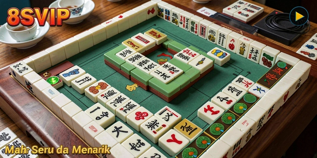 Tampilan menarik dari gameplay Mahjong di 8SVIP.