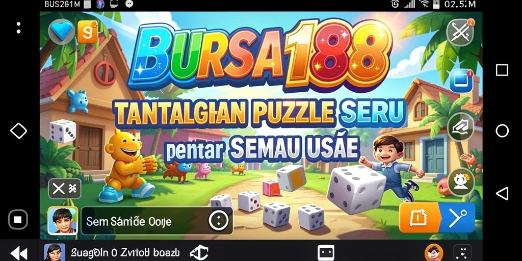 Tampilan gameplay BURSA188 yang penuh warna dan menantang.