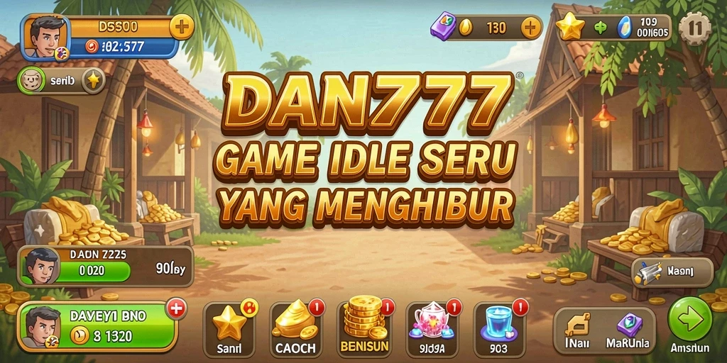 Tampilan gameplay seru dalam DAN777 dengan mekanisme Idle yang menarik.