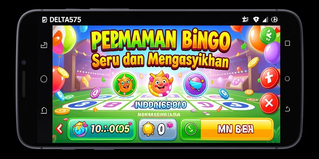 Gameplay DELTA575 yang penuh warna dan menarik dalam permainan Bingo.