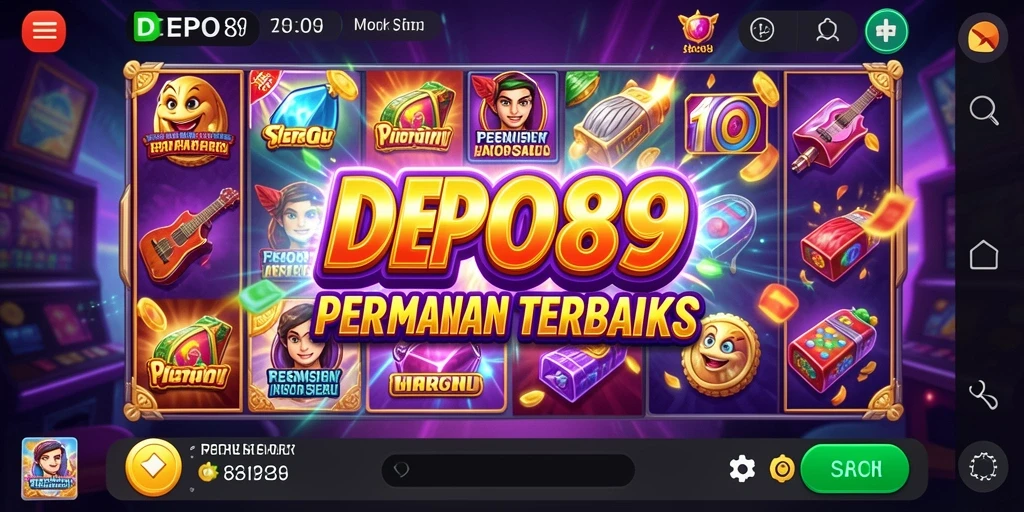 Tampilan gameplay DEPO89 yang menarik dan penuh warna.