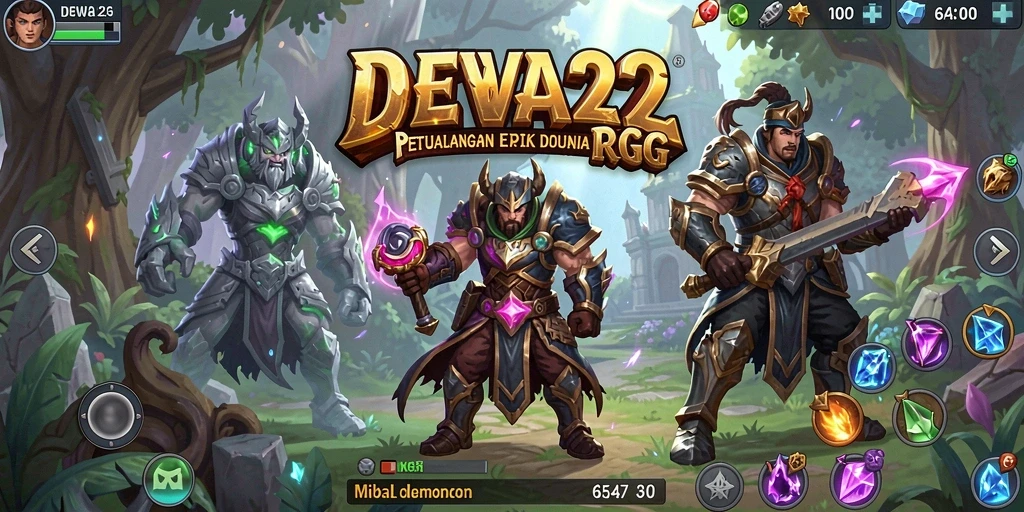 Tampilan menarik dari gameplay DEWA22 dalam dunia RPG.