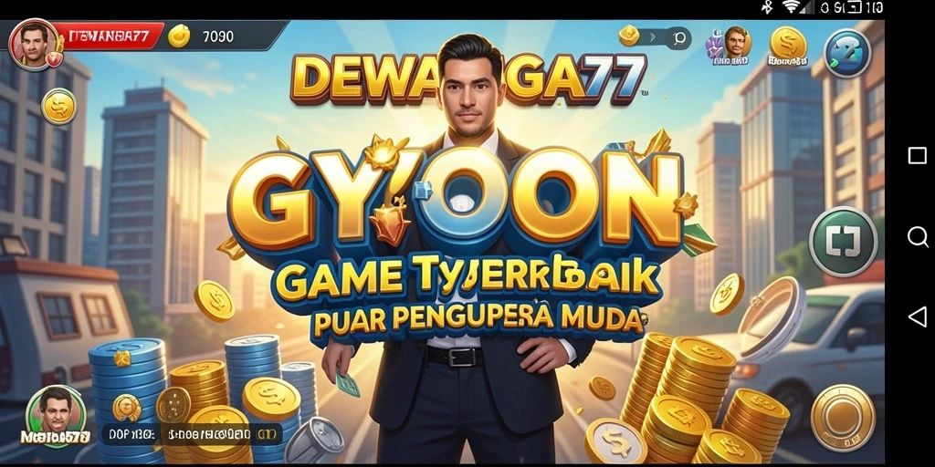 Screenshot gameplay DEWANAGA77 yang menunjukkan pengelolaan usaha.