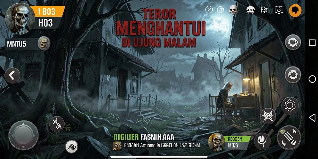 Tangkapan layar gameplay H03 yang menampilkan kegelapan dan ketegangan.