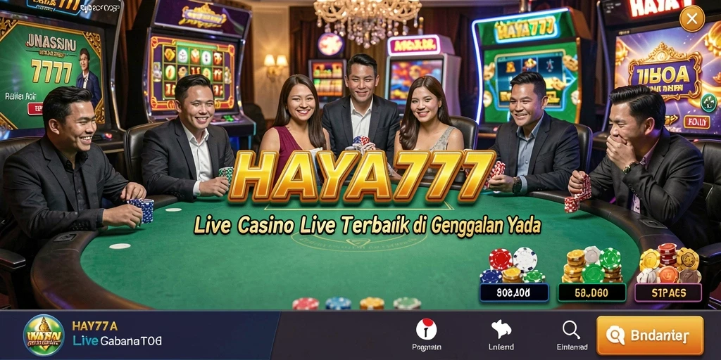 Tampilan menarik gameplay Live Casino HAYA777 dengan dealer profesional.