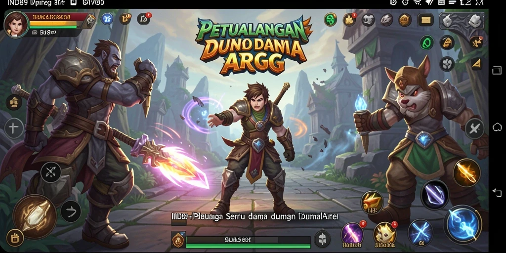 Tampilan gameplay IND89 yang mendebarkan dalam dunia ARPG petualangan.