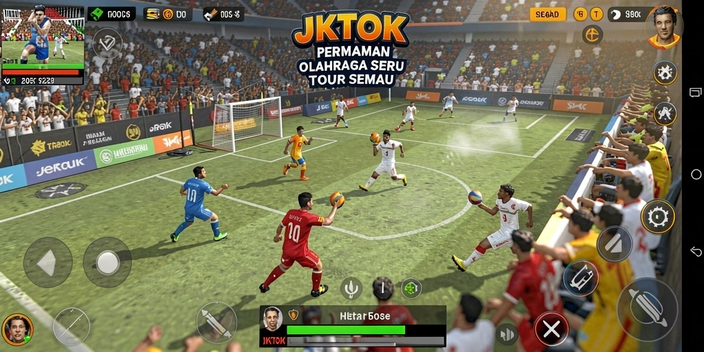 Tampilan gameplay JKTOK yang seru dan kompetitif.