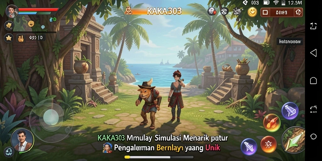 Tampilan gameplay KAKA303 yang seru dan imersif dalam simulasi.
