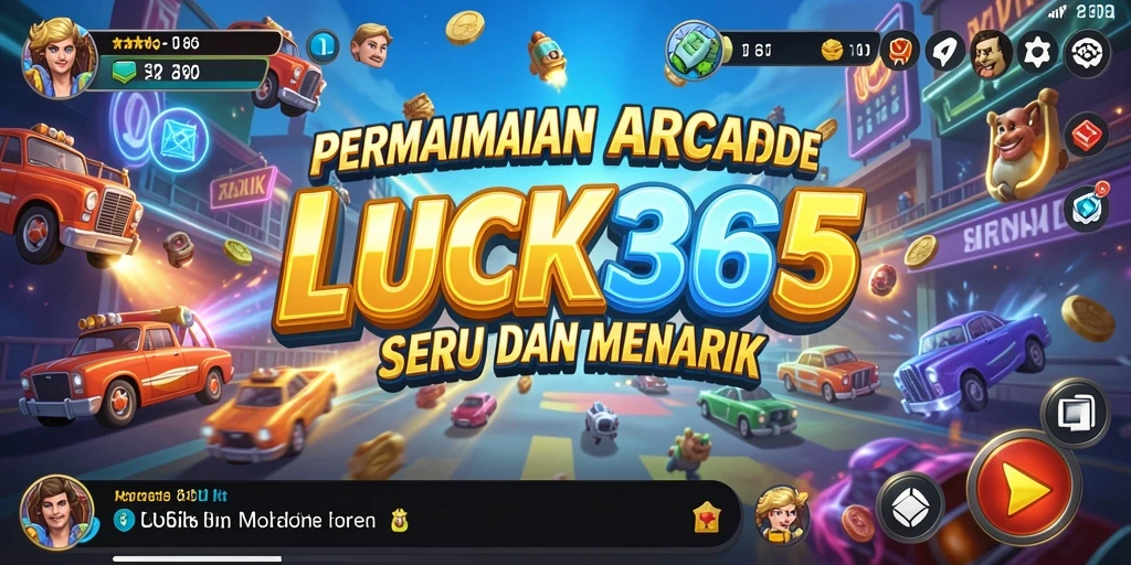 Screenshot permainan LUCK365 menunjukkan keseruan gameplay Arcade yang menarik.