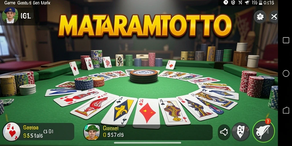 Tampilan gameplay seru dalam MATARAMTOTO saat bermain Gaple.