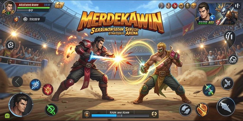 Tampilan gameplay MERDEKAWIN yang menegangkan dan sangat interaktif.