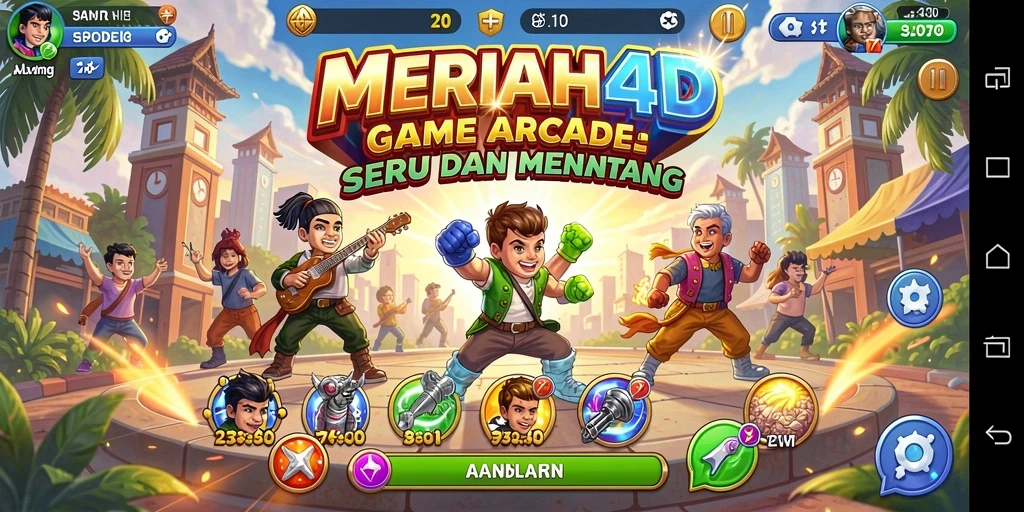 Tampilan gameplay menarik dari MERIAH4D yang penuh warna.