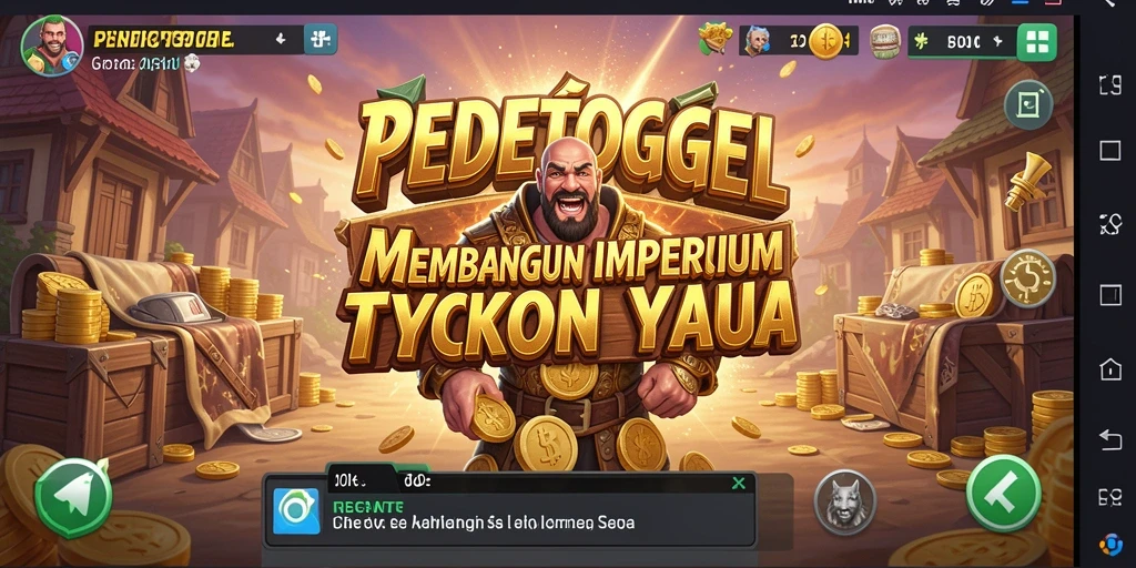 Screenshot gameplay PEDETOGEL menunjukkan keseruan dalam membangun usaha.
