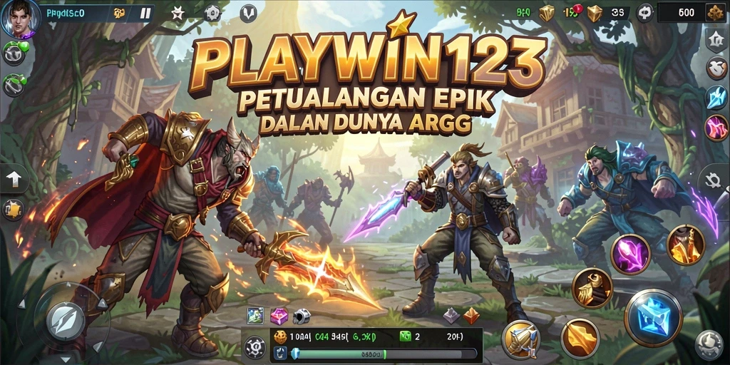 Tampilan gameplay PLAYWIN123 yang epik dan mendebarkan.