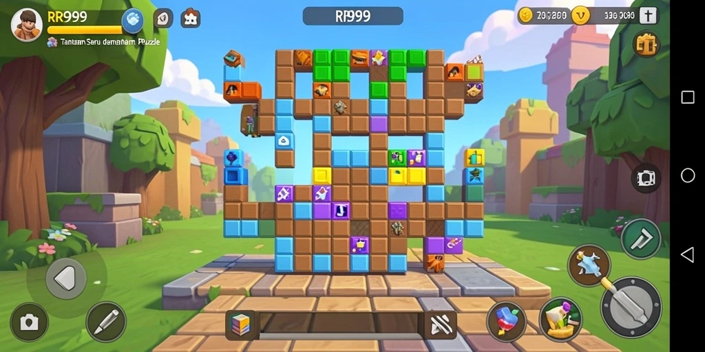 Tampilan gameplay menantang dan penuh warna dari RR999.