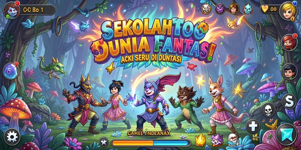 Tampilan aksi menegangkan dalam gameplay SEKOLAHTOTO yang penuh warna.