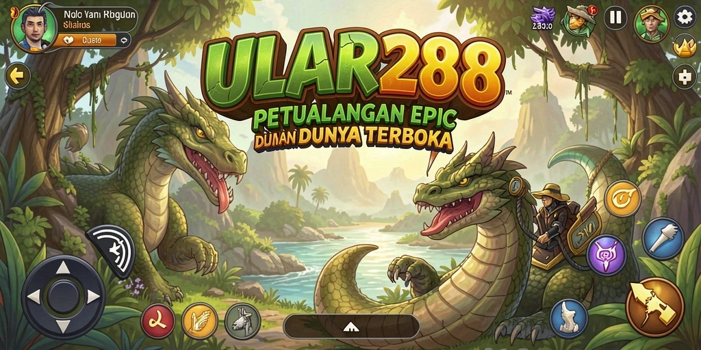 Gameplay ULAR288 menunjukkan keindahan dunia terbuka yang luas.
