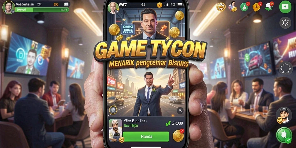 Screenshot W67 menampilkan pengalaman gameplay Tycoon yang menegangkan dan strategis.